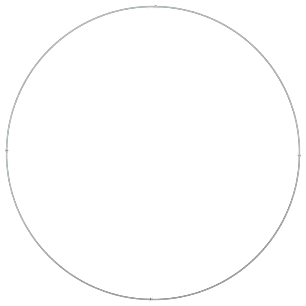 Gartenblumentopf Silber 120 x 120 x 20 cm Verzinkter Stahl